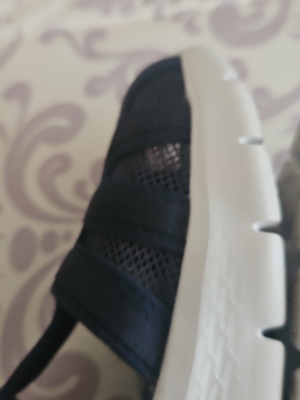 Skechers Go WALK navy Blue Shoes Part Mesh Velcro Close <9> - Picture 10 of 11